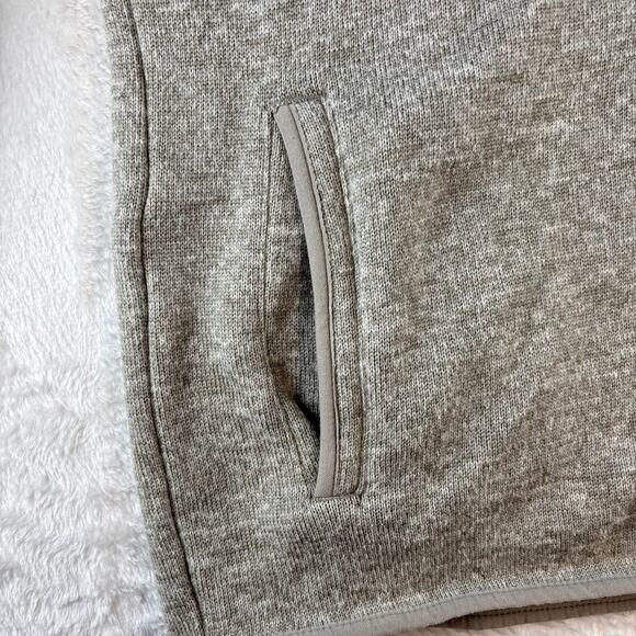 Eddie Bauer Quarter Zip Pullover Sweater Fleece Tan Men's Large - Picture 11 of 11